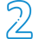 Icon of a number two