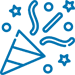Icon of confetti