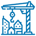 Icon of a crane on a construction site