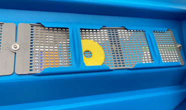 Deodoriser disc fitted to a portable toilet